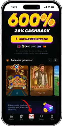 Bevestig je e-mailadres Wino Casino